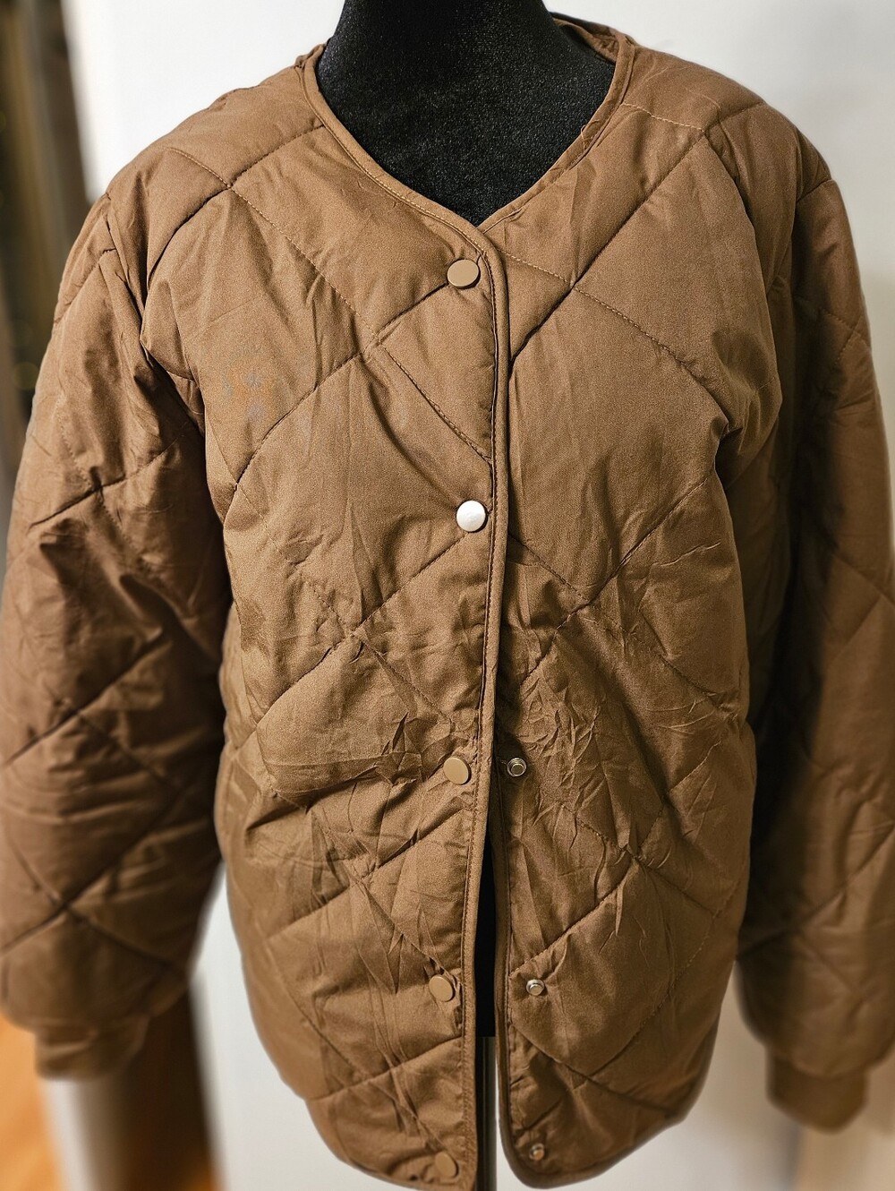 Quilted Brown Women's Jacket
